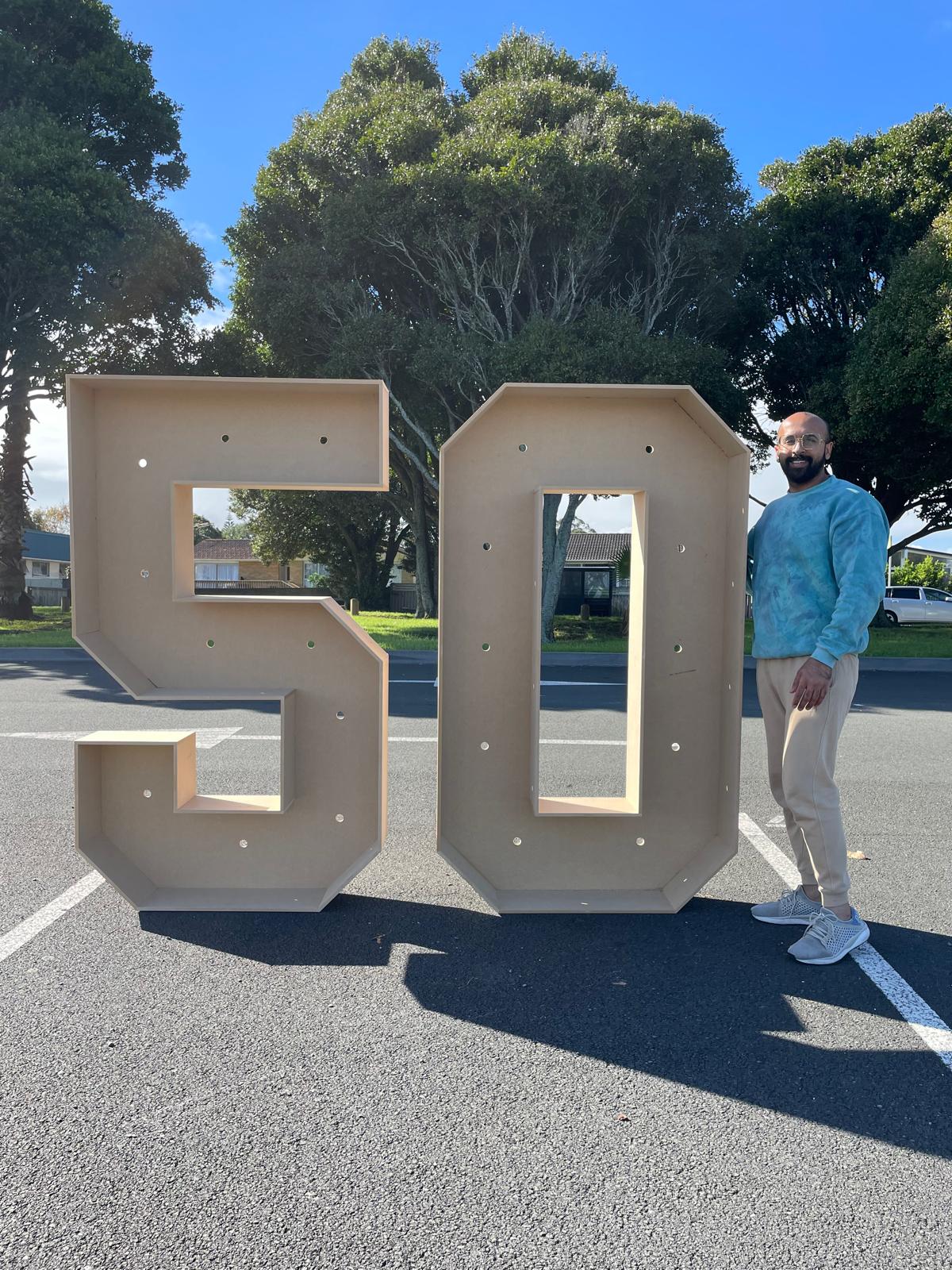 3D Marquee Numbers 1.8m high