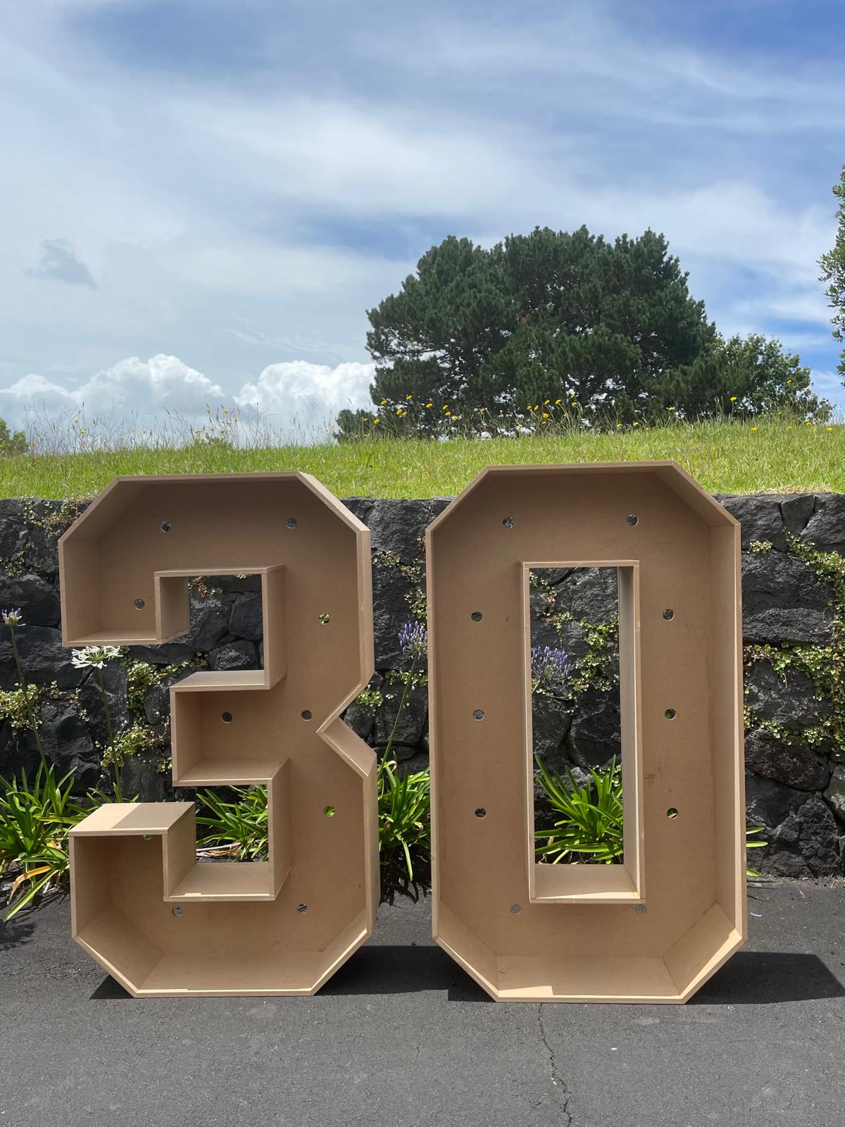 3D Marquee Numbers