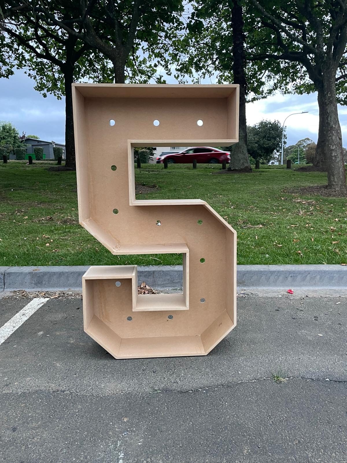 3D Marquee Numbers
