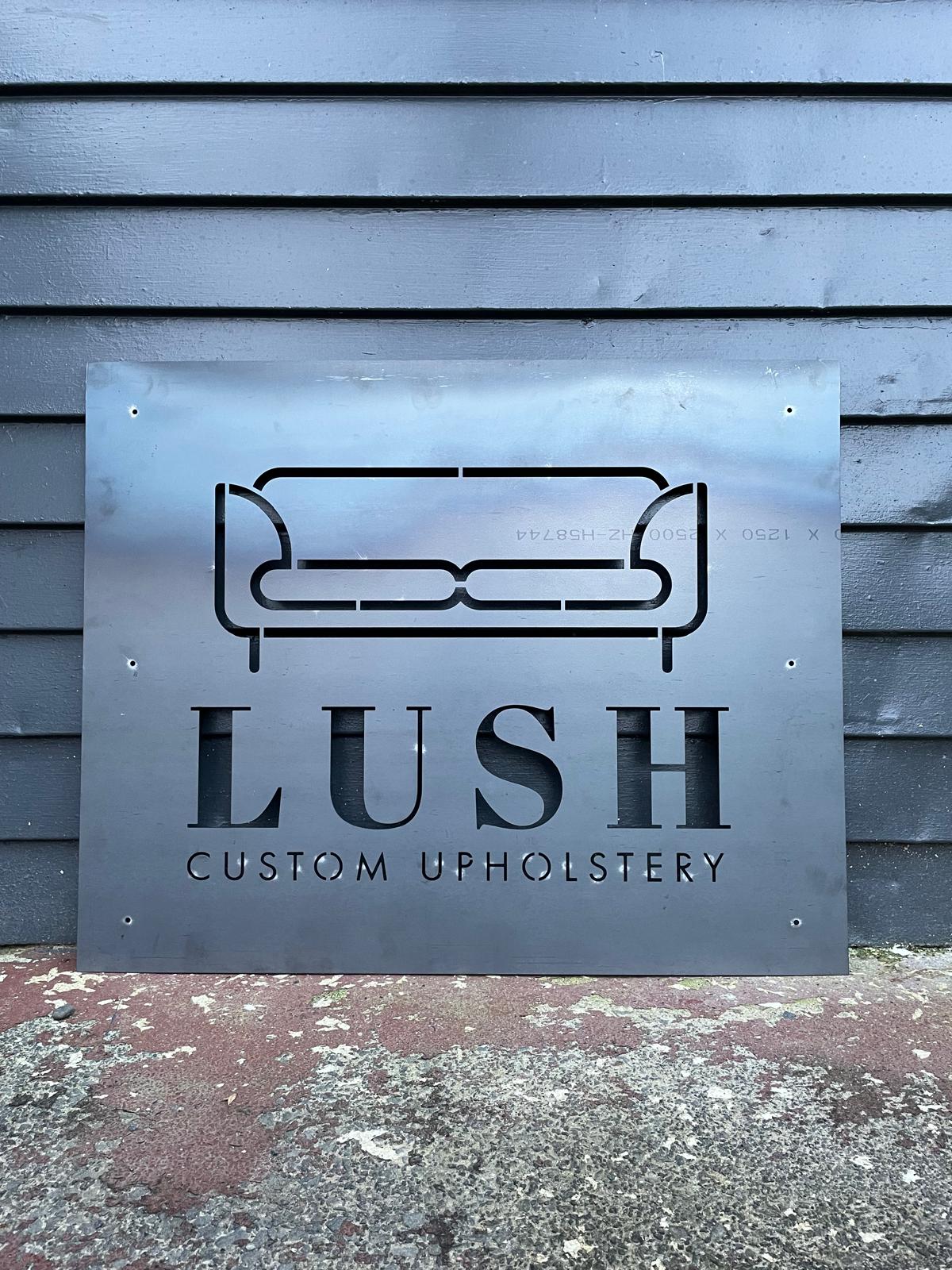 Metal Business Rectangular Sign