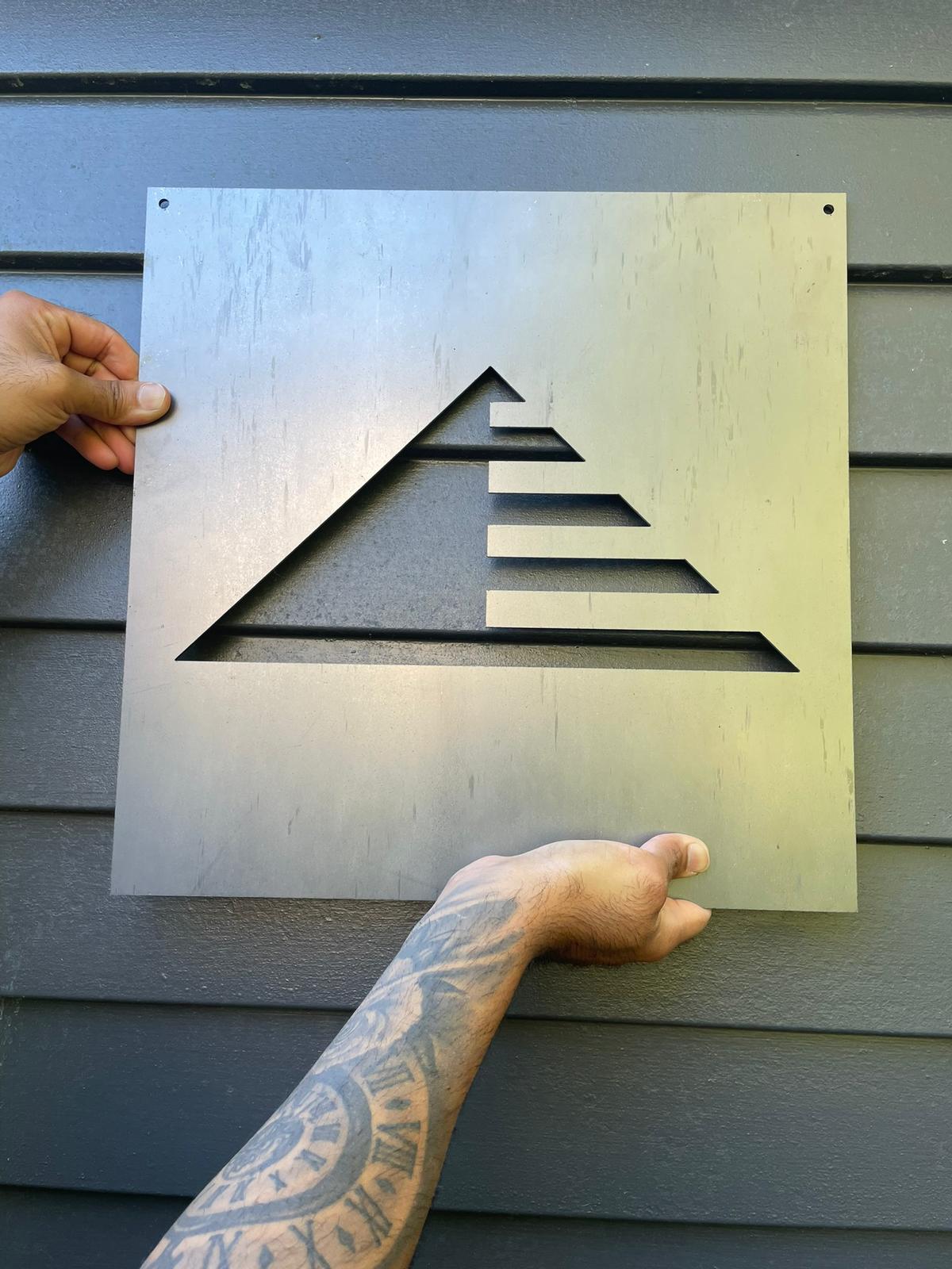 Metal Business Square Sign