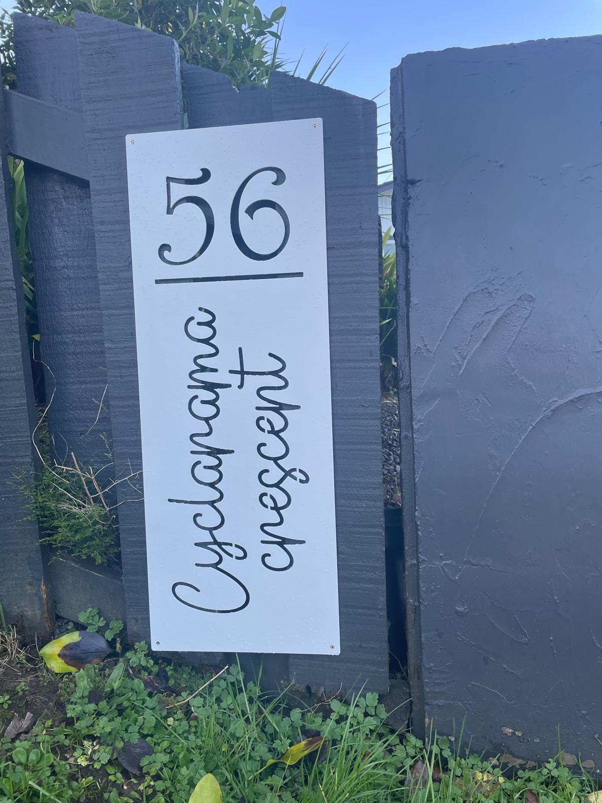 Street Address Sign