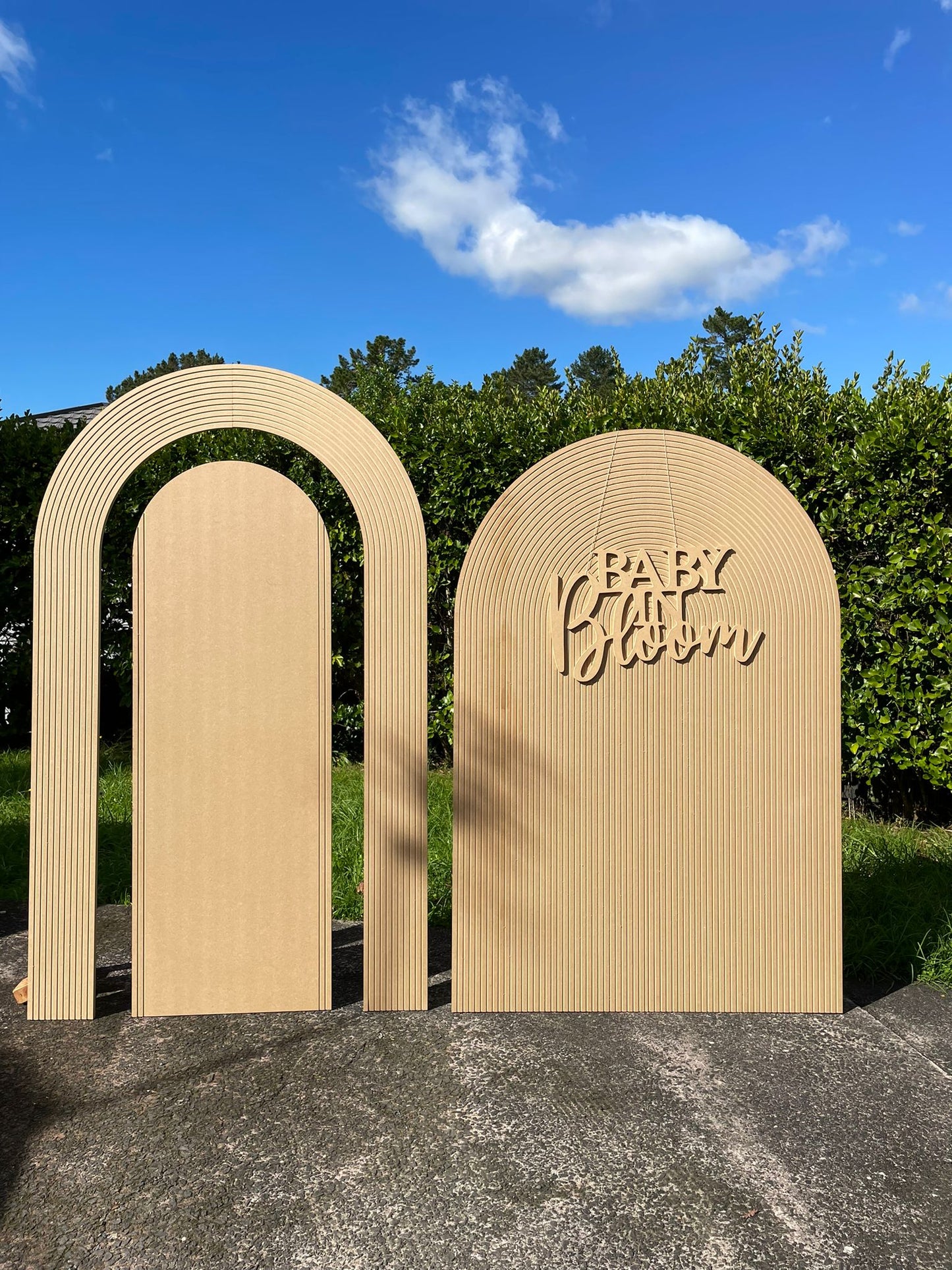 Grooved Heaven with Semi grooved centre and Grooved Semicircle Arch