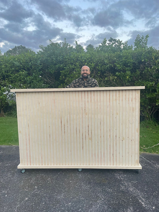 Panelled Food Cart on wheels