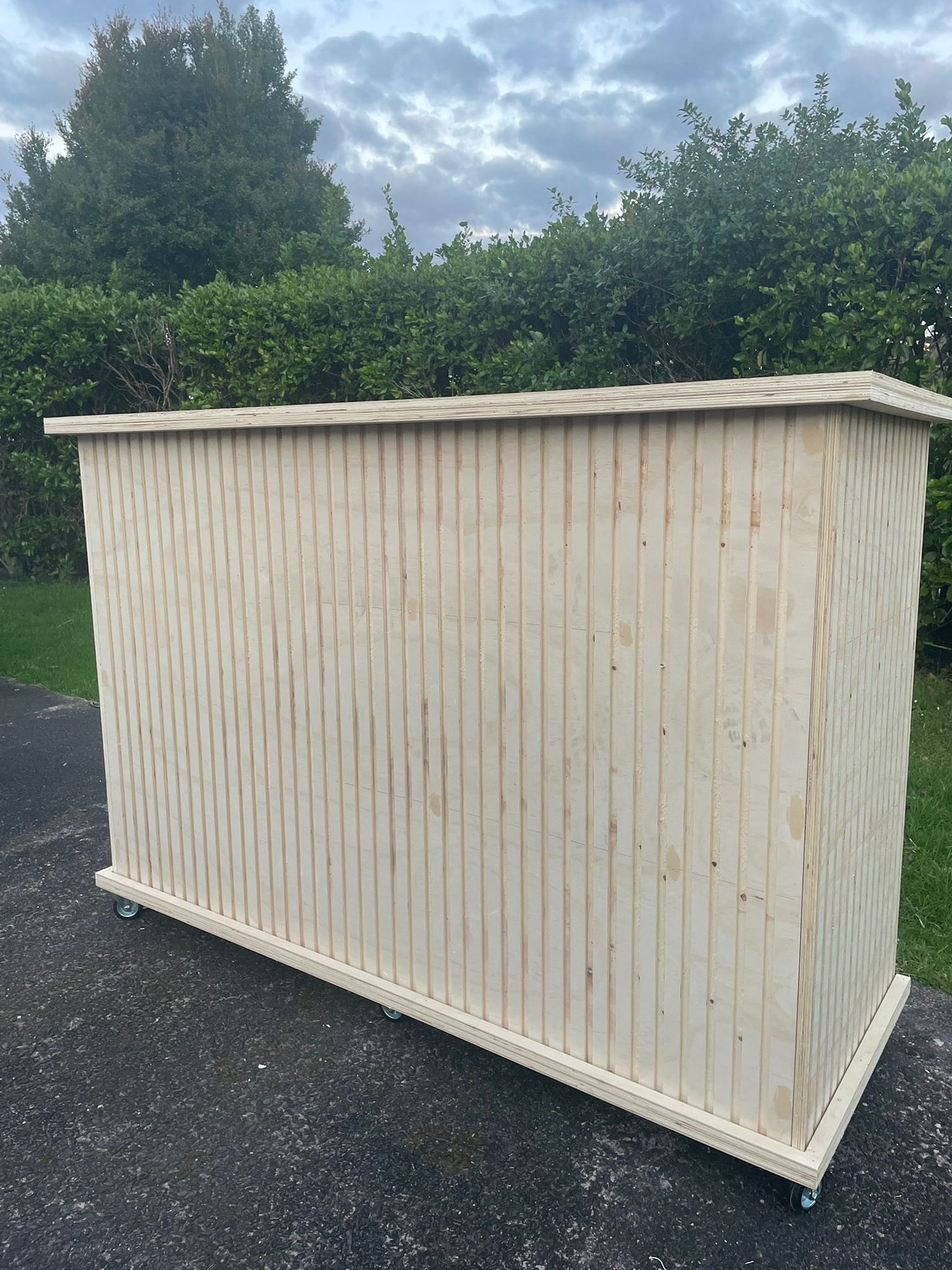 Panelled Food Cart on wheels