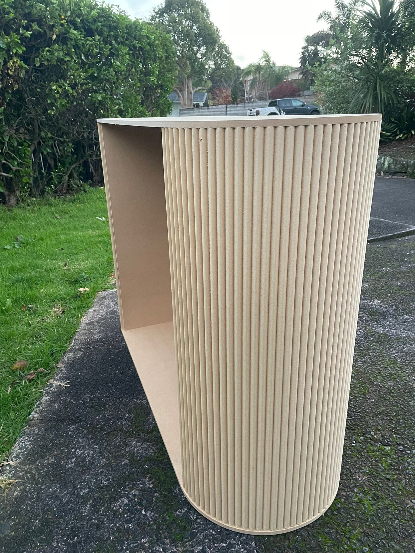 Oval Ripple Reception Desk