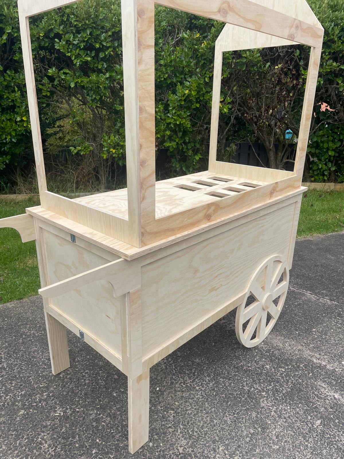 Foldable Gable Charcuterie Cart