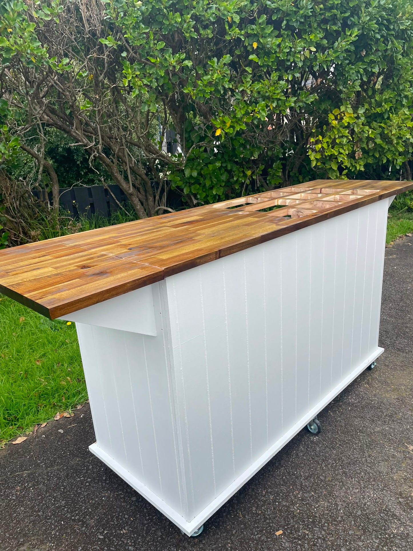 2.1m Long (with wings) Charcuterie Cart