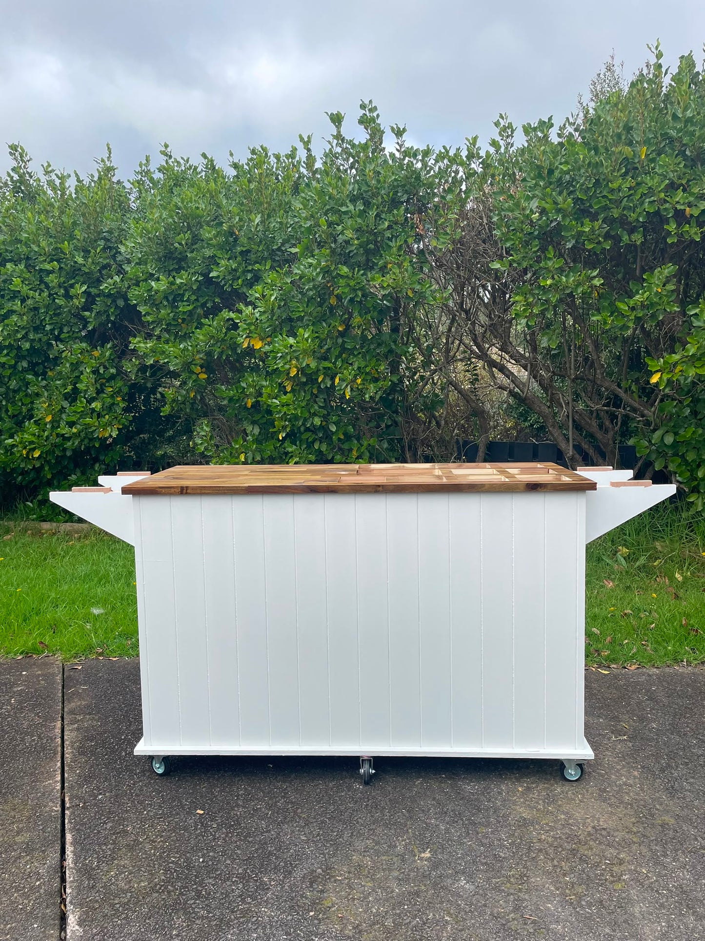 2.1m Long (with wings) Charcuterie Cart